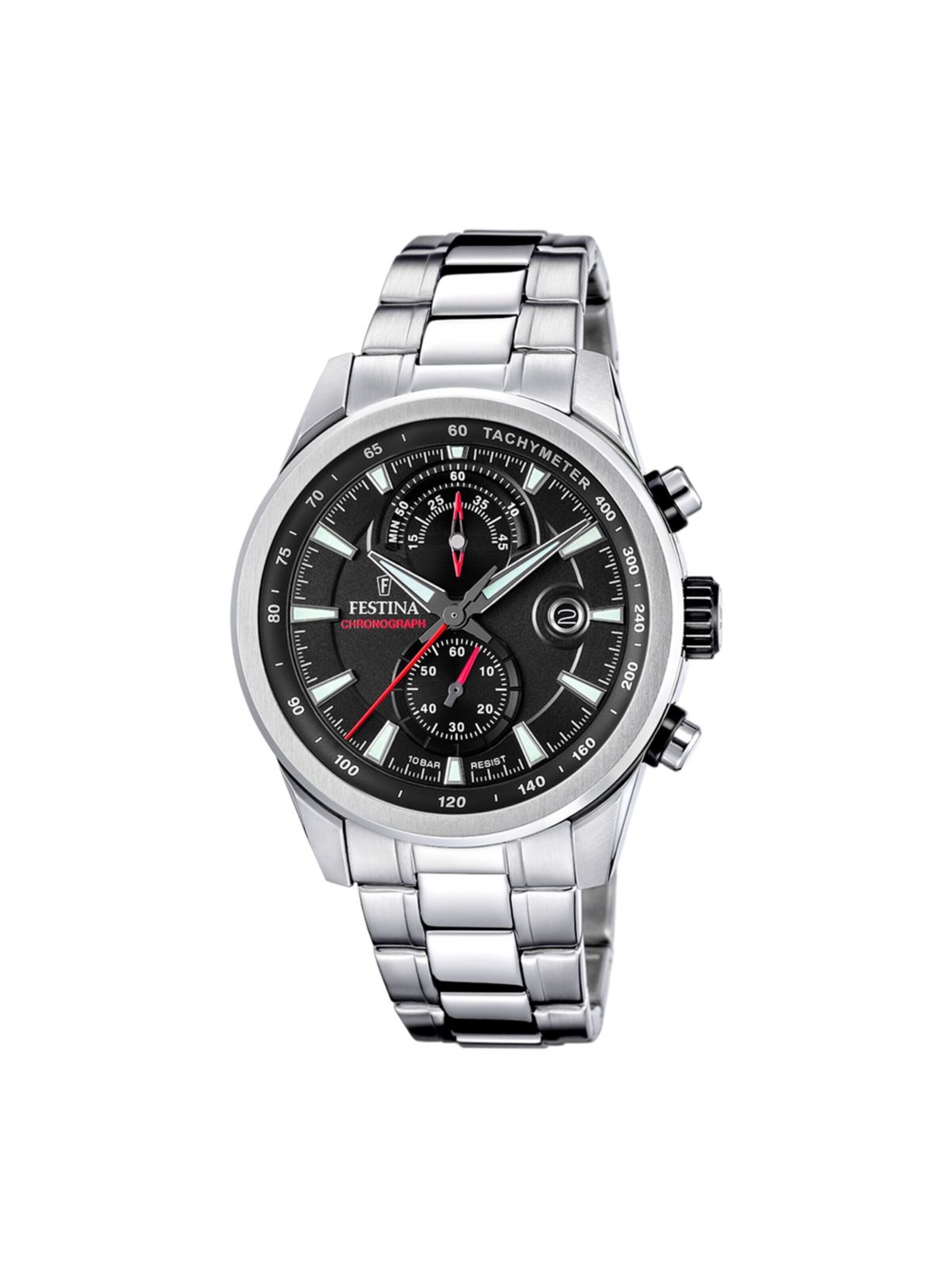 FESTINA Analoog horloge in Zwart: voorkant