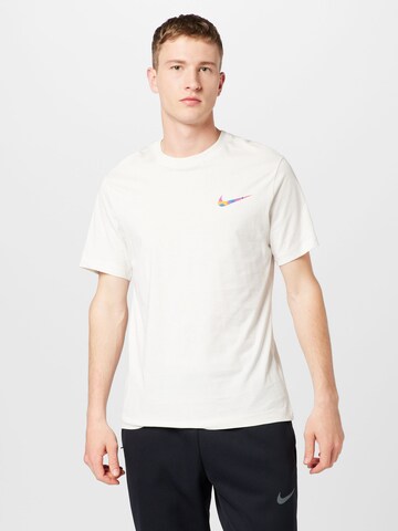 T-Shirt Nike Sportswear en beige : devant