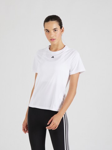 ADIDAS PERFORMANCE Funkční tričko 'Designed For Training' – bílá: přední strana
