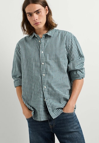 Pepe Jeans - Ajuste regular Camisa 'Rieti' en verde: frente