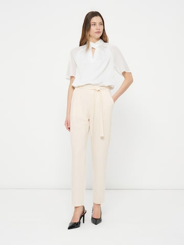 Anna Field Regular Bandplooibroek in Beige