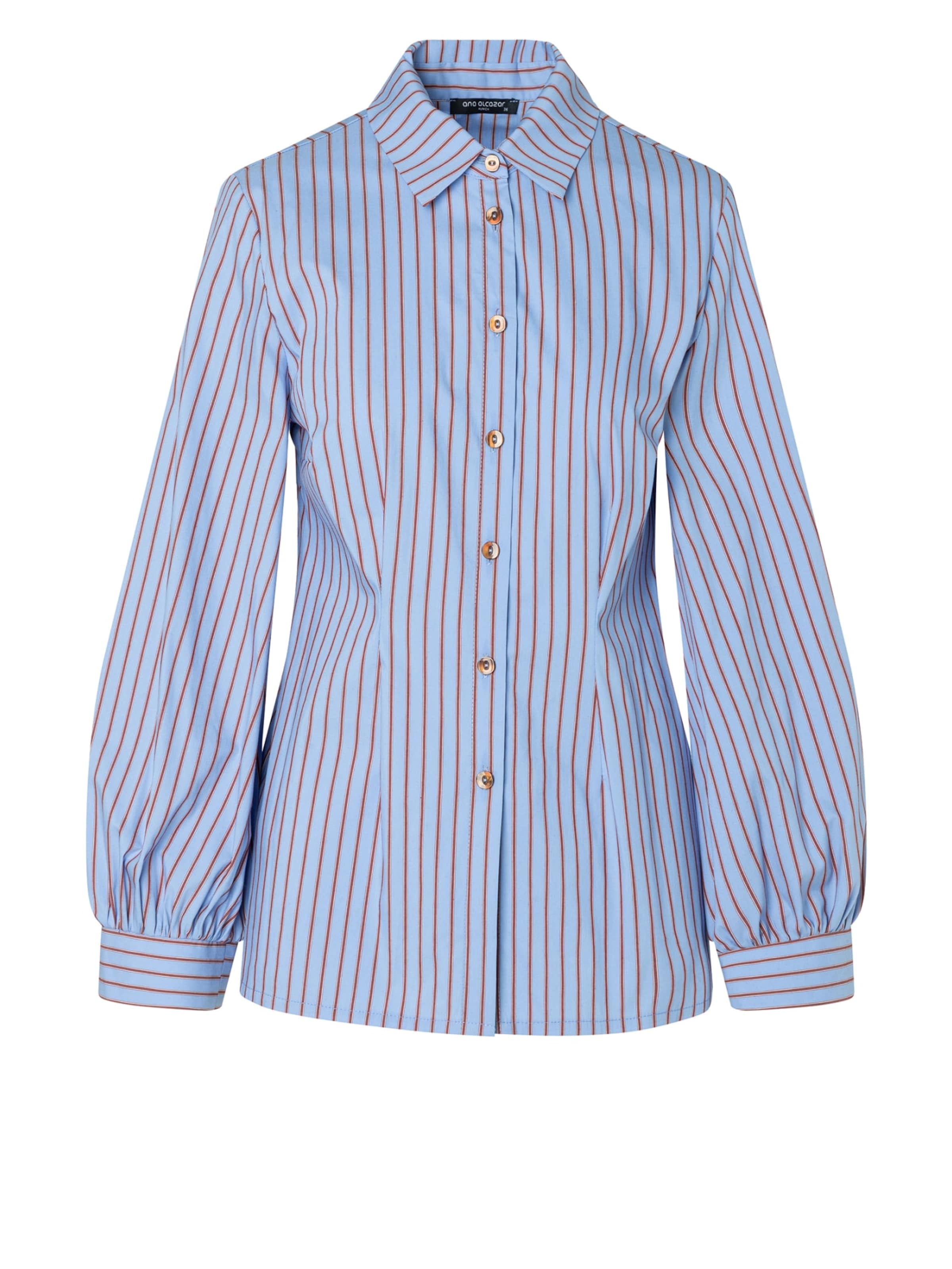 Ana Alcazar Blouse 'Enlirese' in XS in Light blue / Brown, Item view