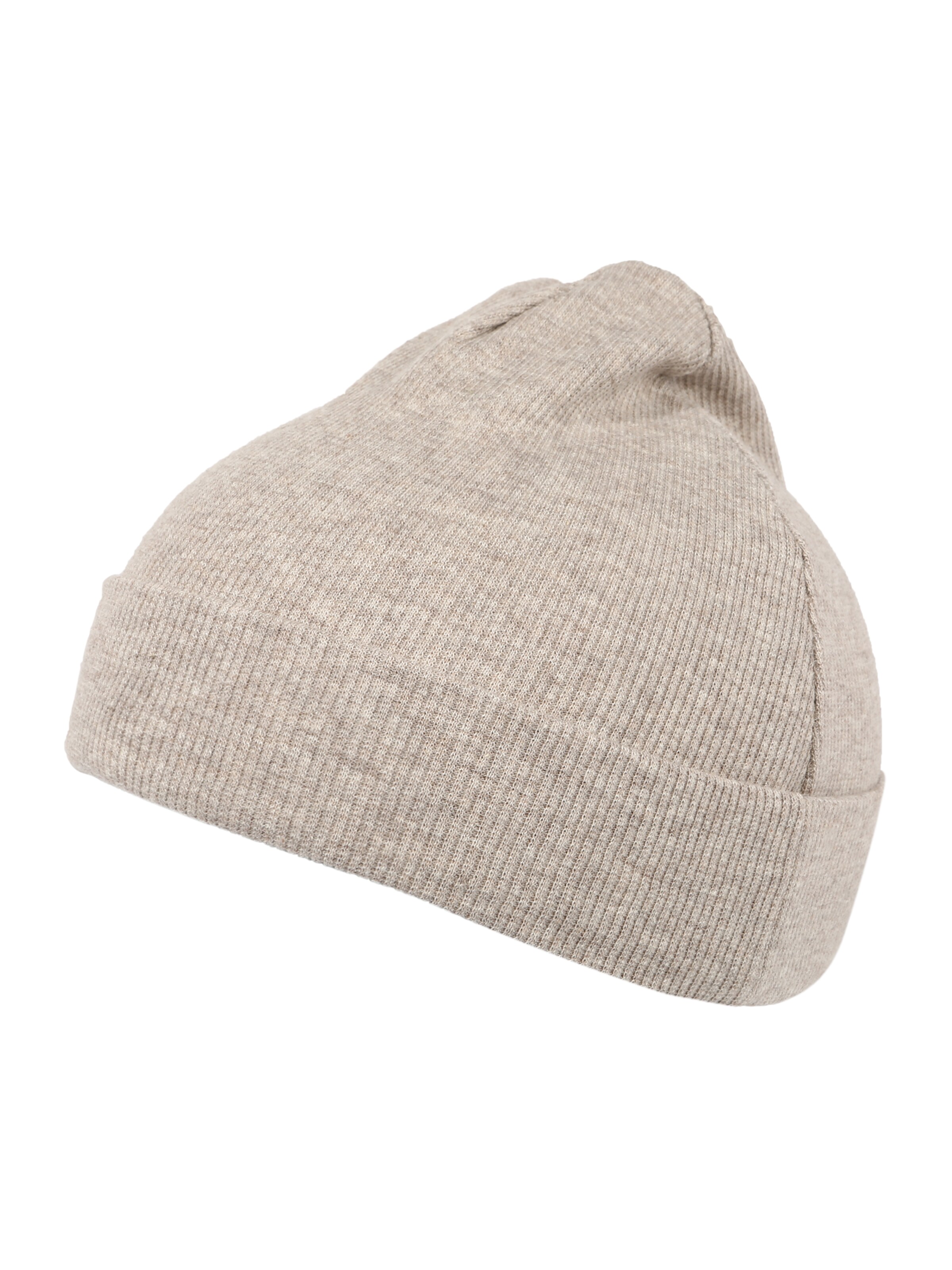 Noppies Muts 'U Hat  Rib Nevel' in Beige: voorkant