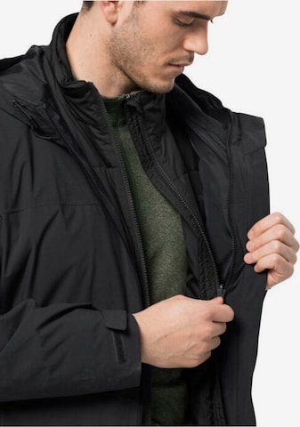 JACK WOLFSKIN Performance Jacket 'Feldberg' in Black