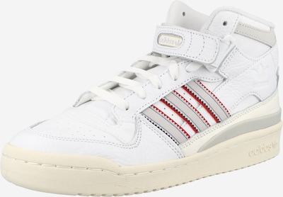 ADIDAS ORIGINALS High-top trainers 'Forum Mid' in Light grey / Red / White, Item view