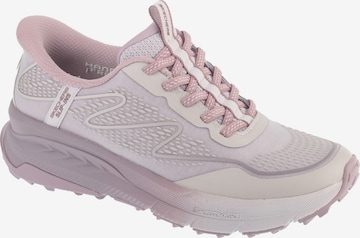 Baskets basses SKECHERS en violet : devant