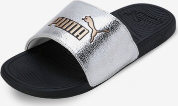 PUMA Mules in Silver: front