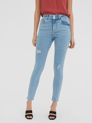 Skinny Jeans 'Sophia' de la VERO MODA pe albastru: față