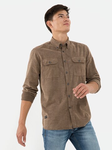 CAMEL ACTIVE Regular fit Button Up Shirt in Brown