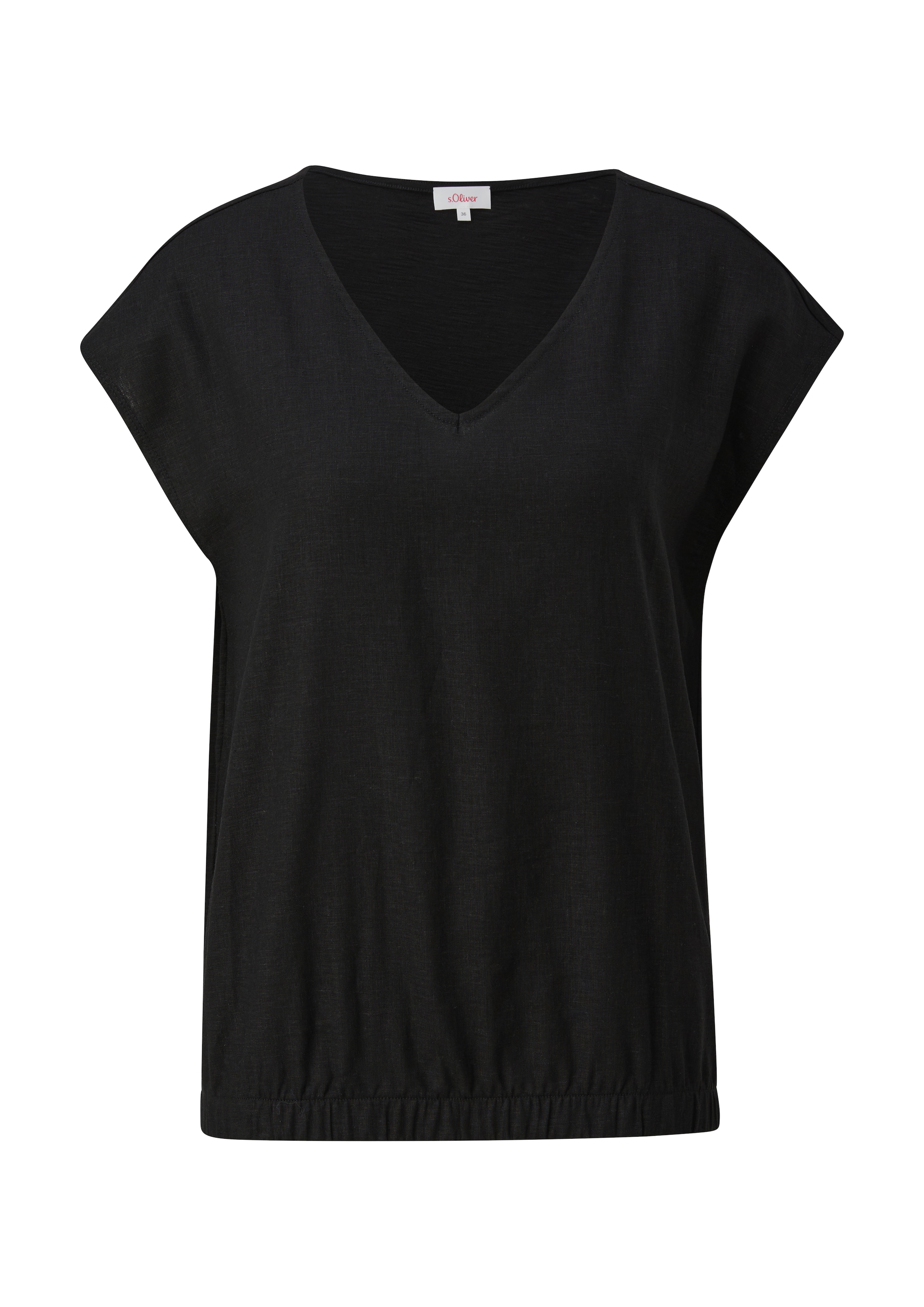 T-shirt s.Oliver en noir : devant