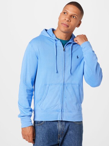 Polo Ralph Lauren Regular fit Sweat jacket in Blue: front