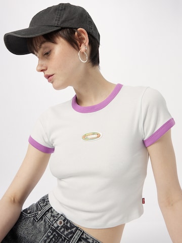 LEVI'S ® Majica 'Graphic Mini Ringer' | bela barva