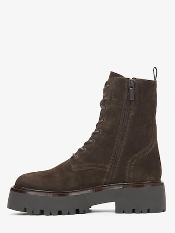 Stivaletto stringato '09-3287' di Estro in marrone