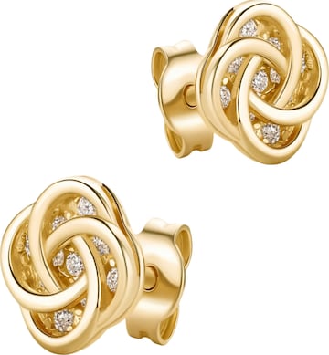 Boucles d'oreilles 'Ohrringe aus 585 Gelbgold' DIAMANT LETERNEL en jaune : devant