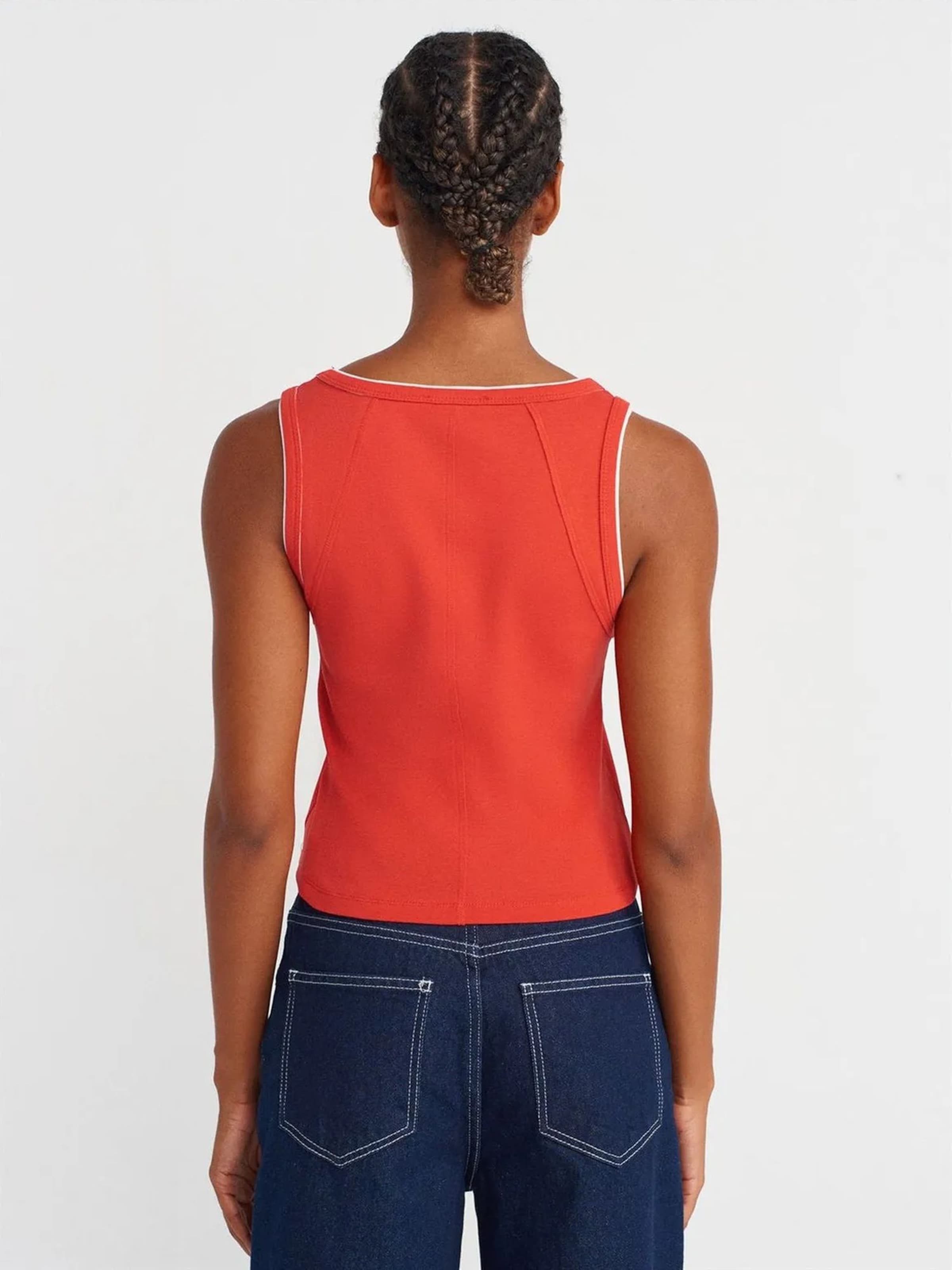 Dilvin Blusen in Rot