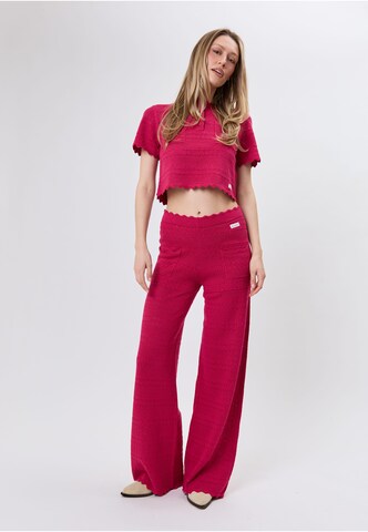 OH APRIL Flared Broek 'Aurea' in Rood