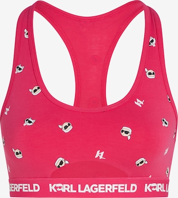 Bustier Soutien-gorge Karl Lagerfeld en rose : devant