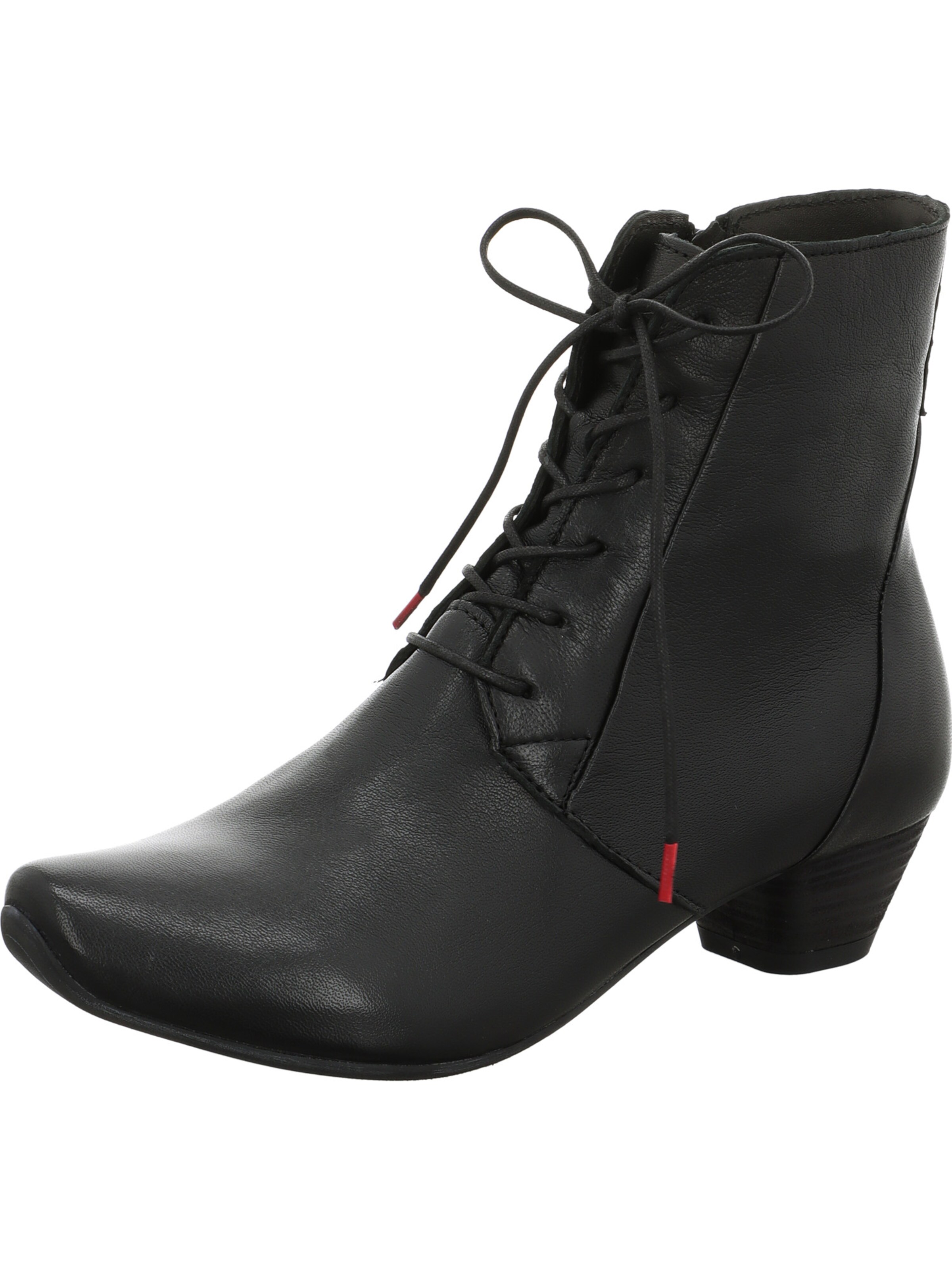 THINK! Schnürstiefelette 'Aida' in Schwarz: Vorderseite