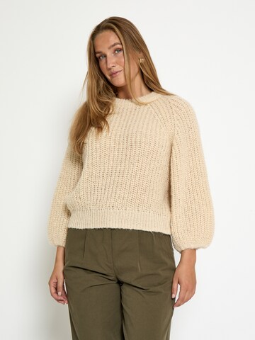Pull-over 'Jette' Peppercorn en beige : devant