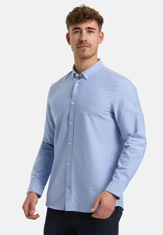Kronstadt Regular fit Overhemd 'Johan' in Blauw
