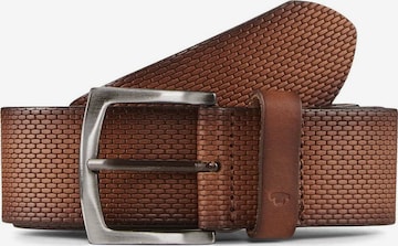 TOM TAILOR Belt 'Will' in Brown: front