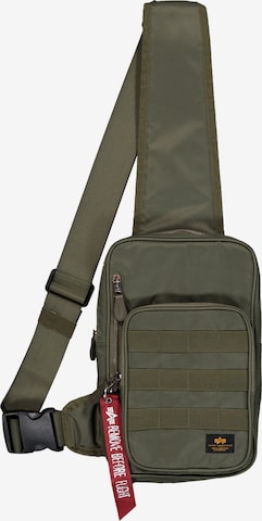 ALPHA INDUSTRIES Τσάντα ώμου σε πράσινο: μπροστά