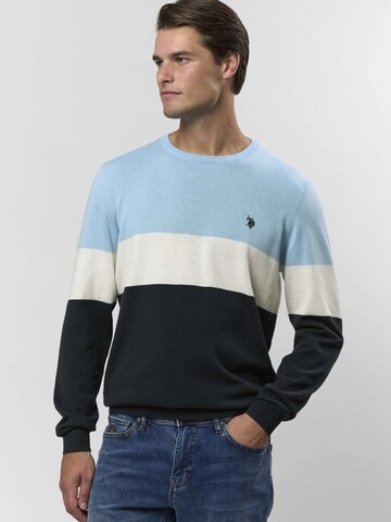 U.S. POLO ASSN. Pullover ' Rene ' in Blau: Vorderseite