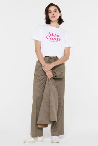 SENSES.THE LABEL T-Shirt 'TUL:IP' in Weiß