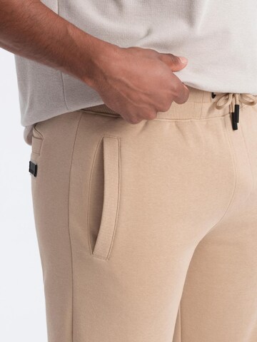 Regular Pantalon Ombre en beige