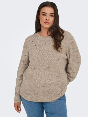Pull-over 'CARLOLLI' ONLY Carmakoma en gris : devant