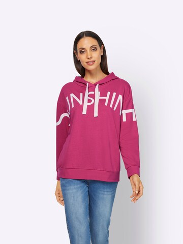 heine Sweatshirt in Pink: front