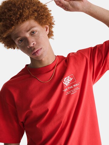VANS Shirt 'VANS STACKED HI SS TEE T-SHIRT' in Rood