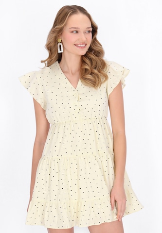 Robe d’été MYMO en jaune : devant