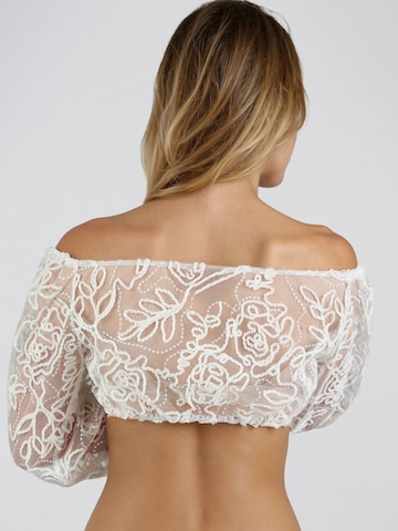 Blouse folklorique 'Hagel' SPIETH & WENSKY en blanc