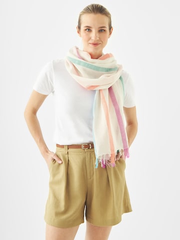 Écharpe CODELLO en blanc : devant