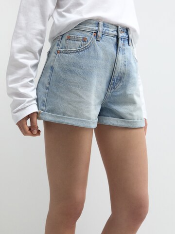 Pull&Bear Regular Shorts in Blau