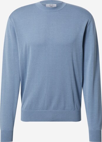 DAN FOX APPAREL Trui 'Gregor' in Blauw: voorkant