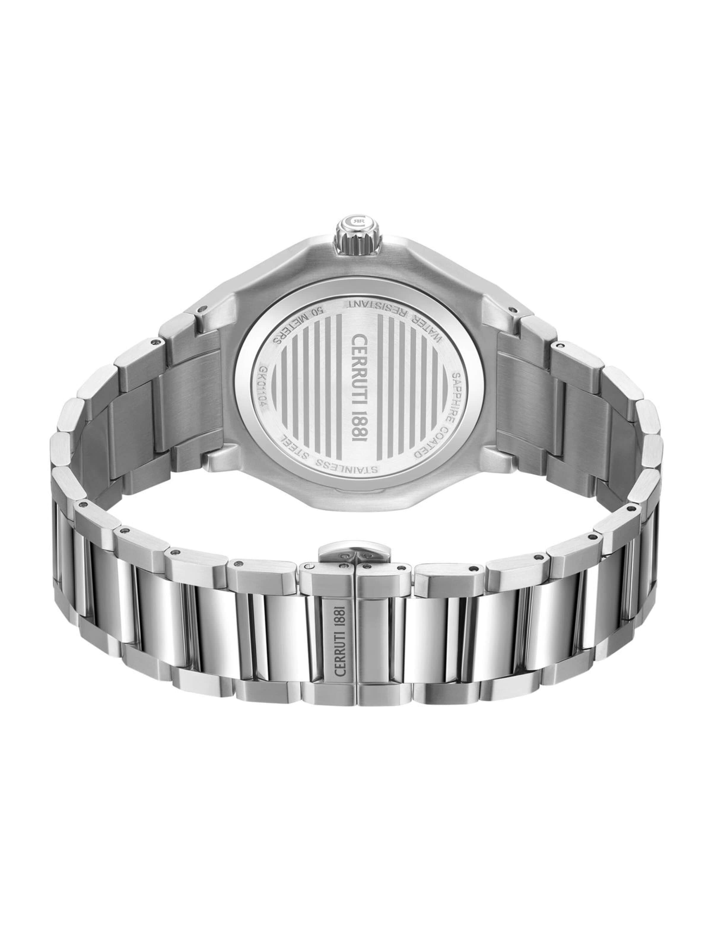 CERRUTI 1881 Analoog horloge 'Function watch Lucardo Slim' in Zilver