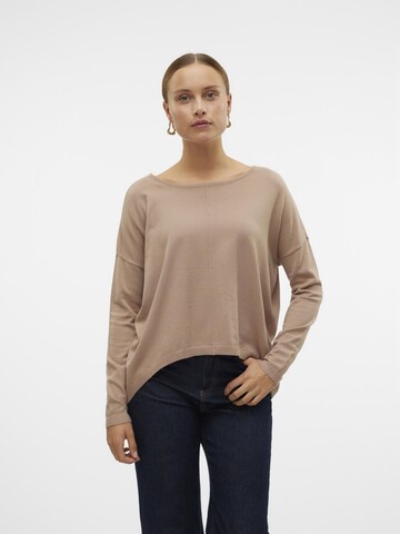 Pull-over 'BREEZE' VERO MODA en marron : devant