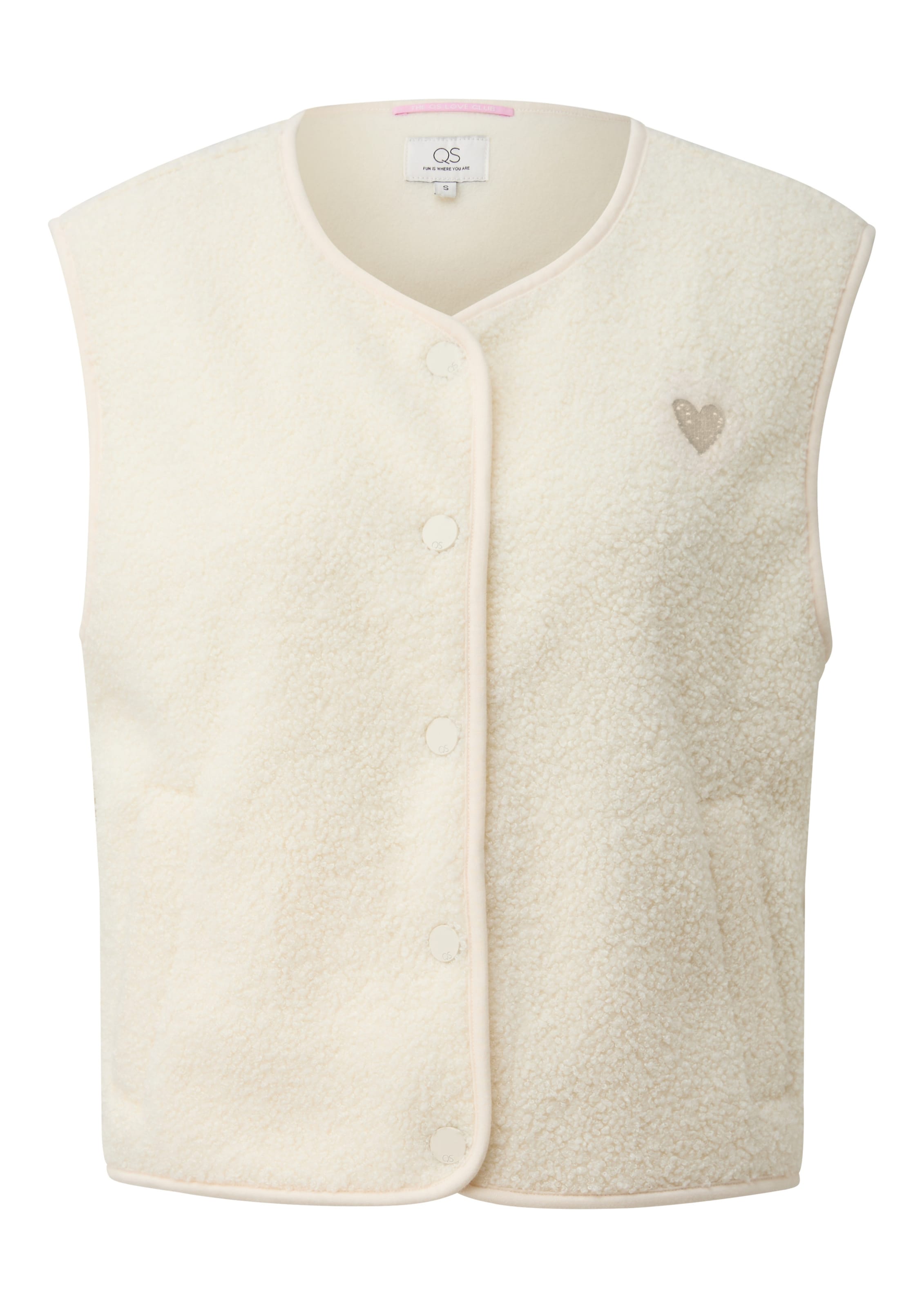 QS Vest in Beige: front