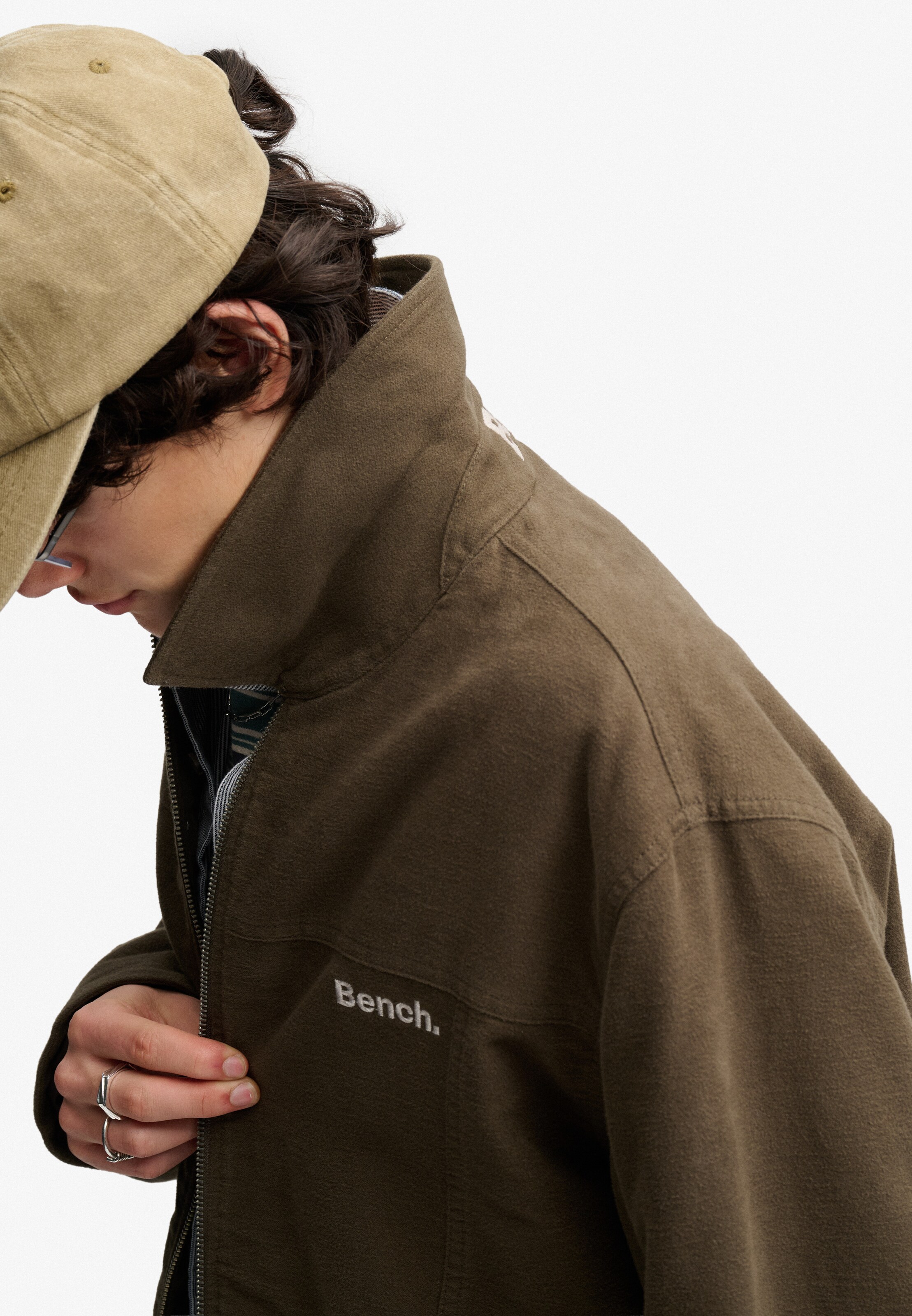 Veste mi-saison 'Bench x Superdry & Co Moleskin' BENCH en marron
