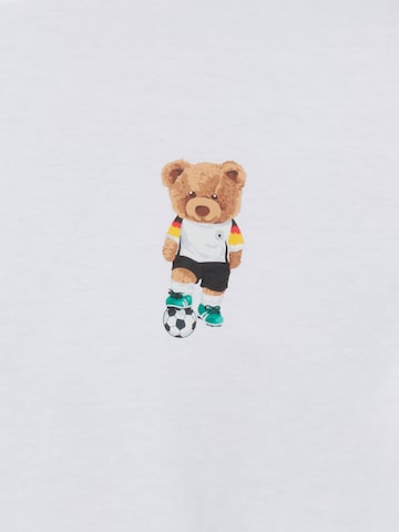 Chill Pill Shirt 'Football Bear' in Wit