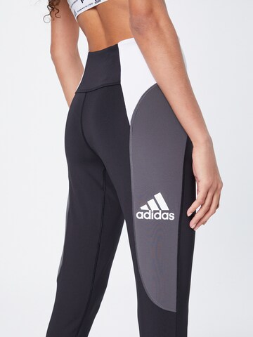 ADIDAS SPORTSWEAR Skinny Sportovní kalhoty – černá