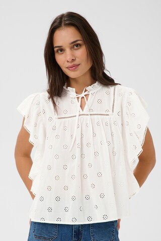 Kaffe - Blusa 'Fiona' em branco: frente