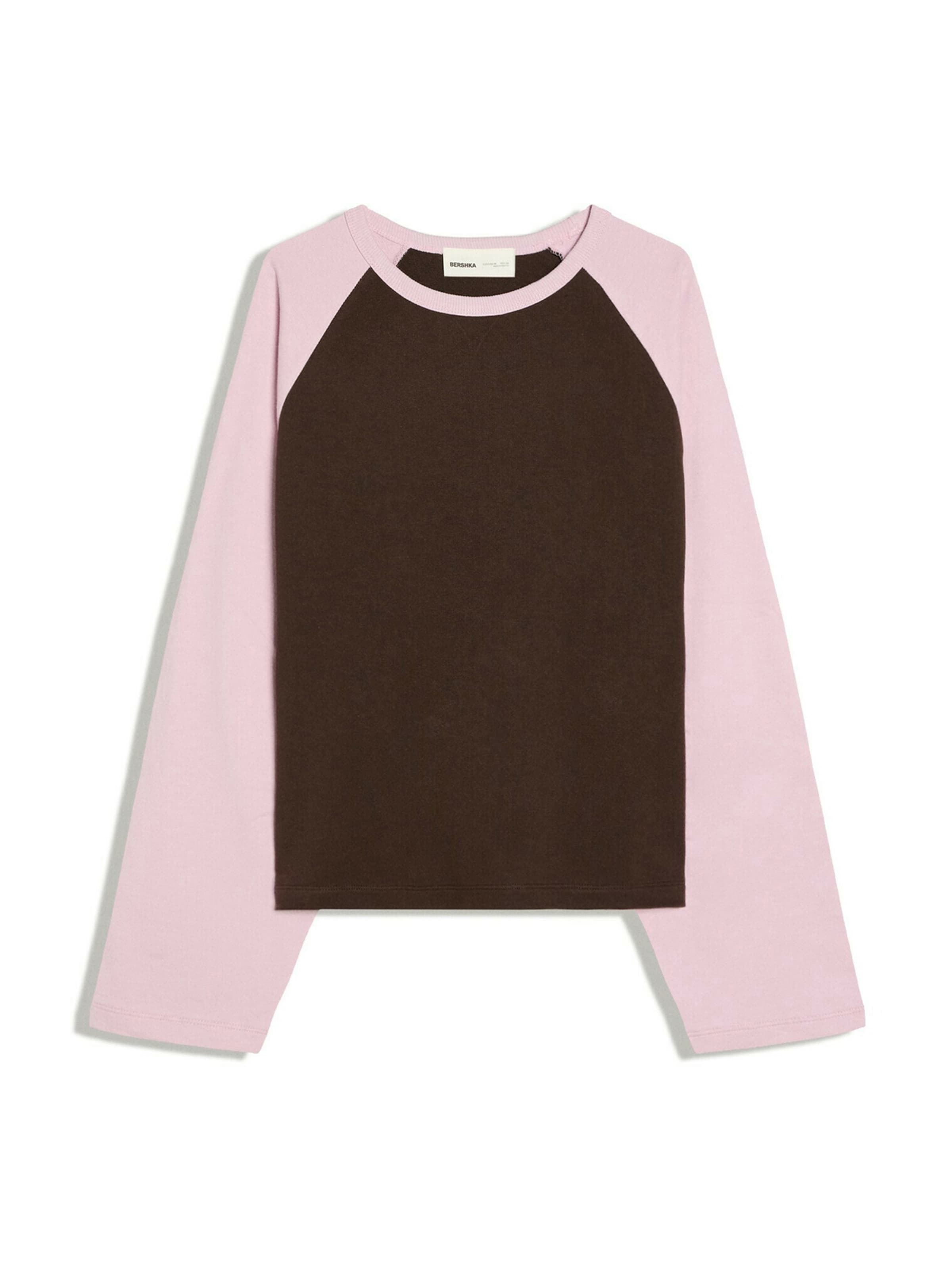 Bershka Shirt in Bruin: voorkant