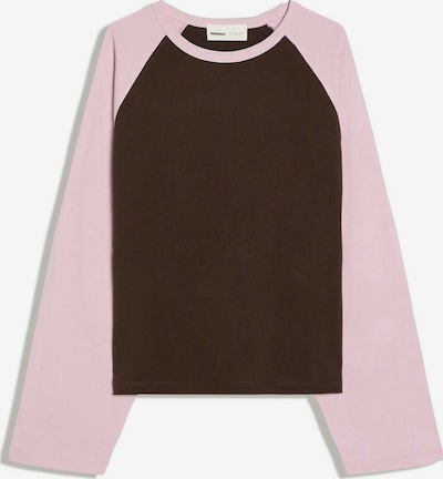 Bershka Collegepaita koossa XS värissä tummanruskea / roosa, Tuotenäkymä