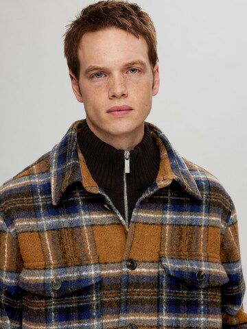 SELECTED HOMME Between-season jacket 'Archive' in Brown