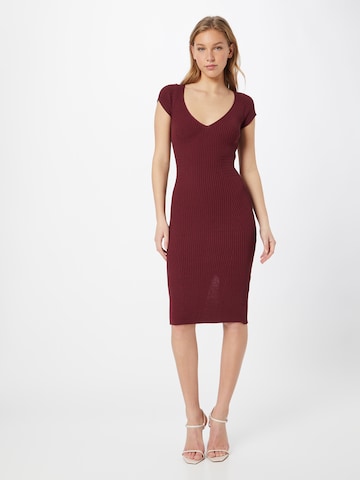 GUESS Knitted dress in Red: front