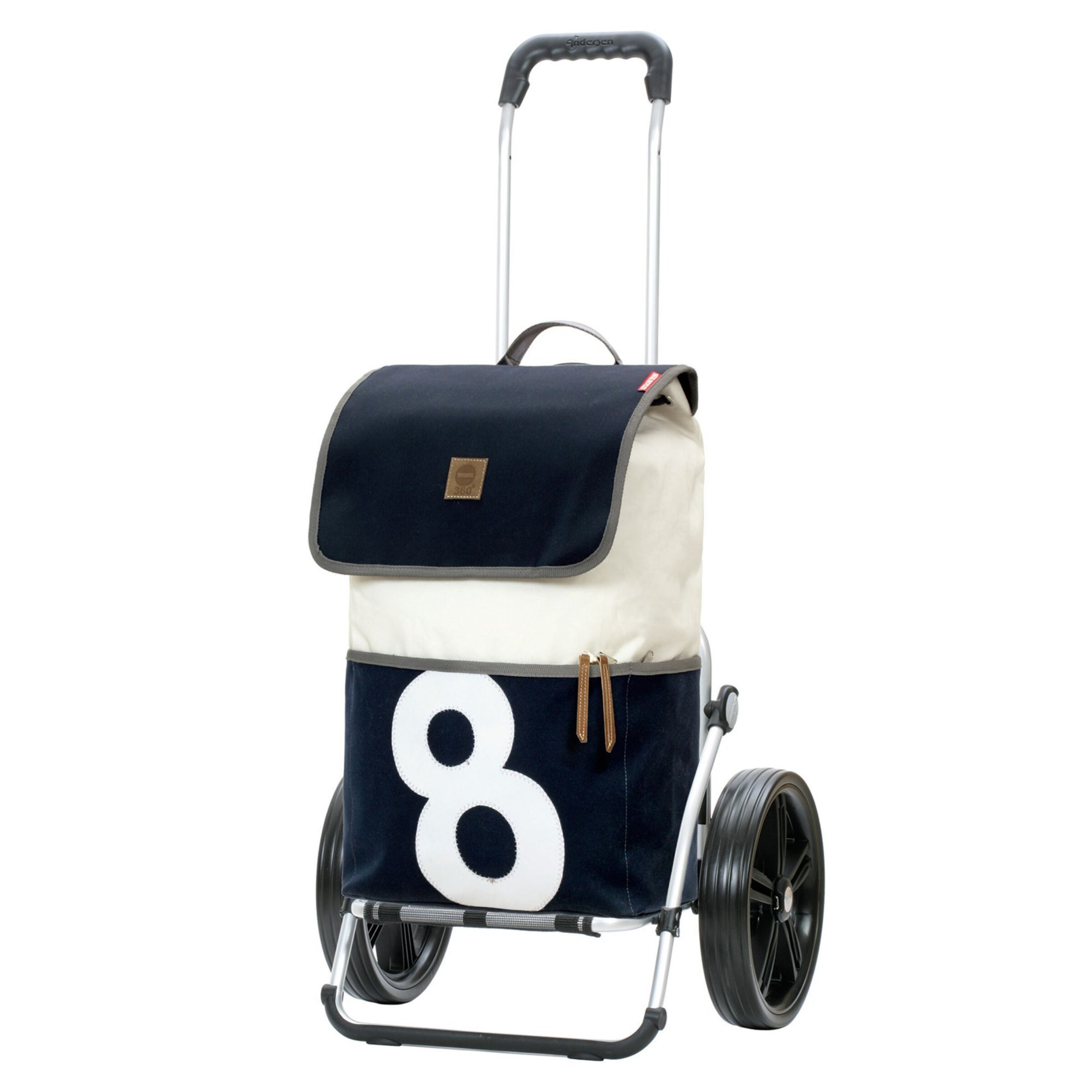 Andersen Shopper Trolley 'Mole' in Black: front