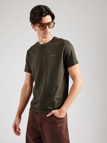 JOOP! Jeans T-shirt 'Alphis' i grön: framsida
